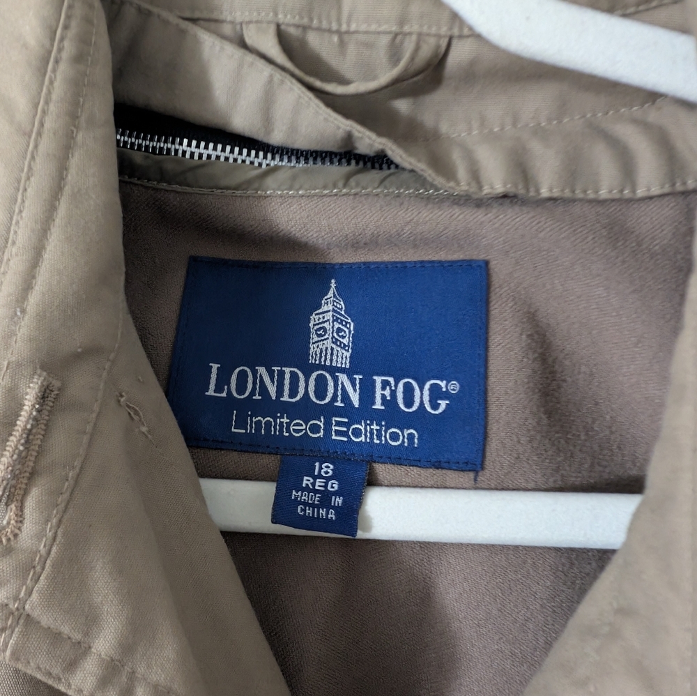 London Fog Women's Tan Trench Coat - Picture 2 of 4